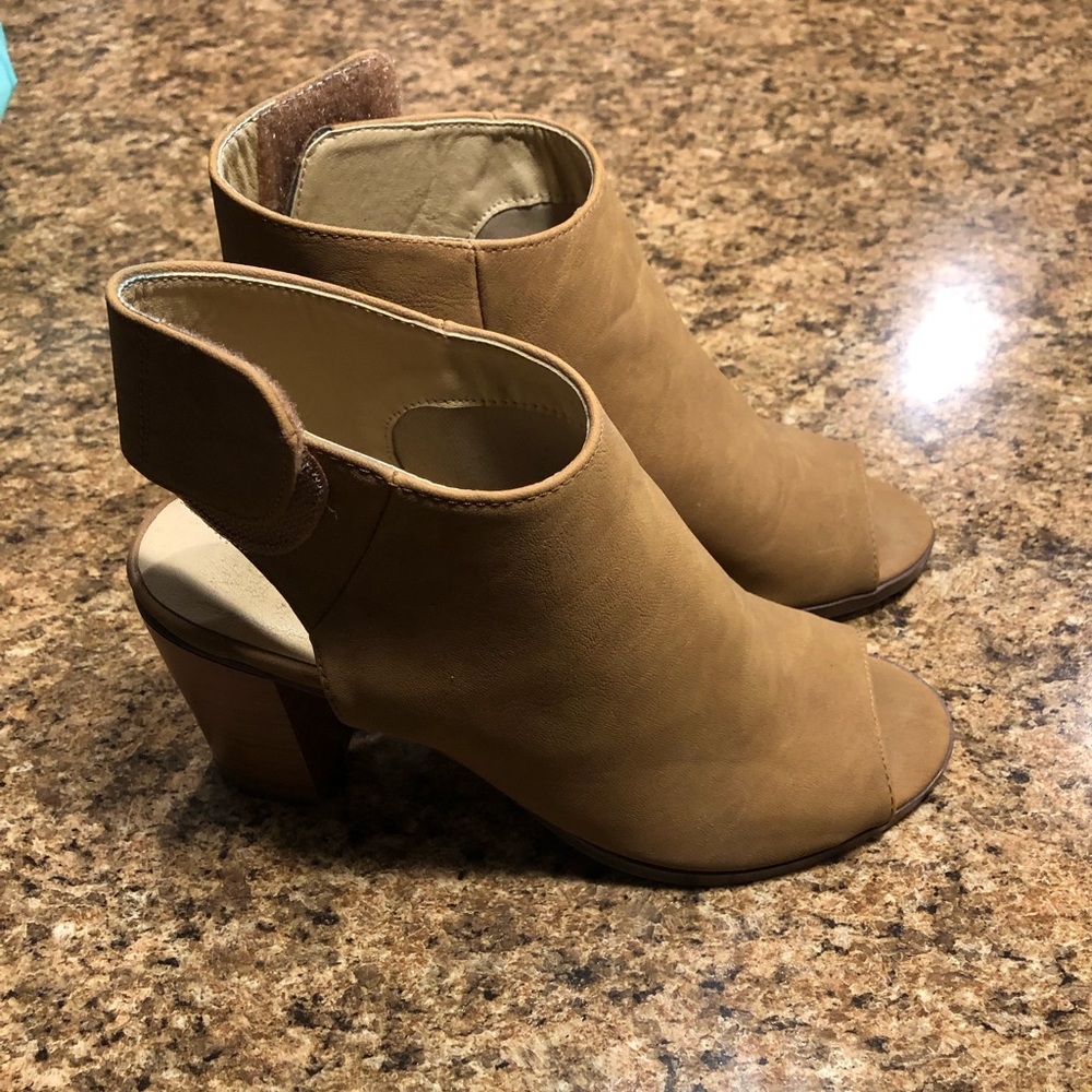 Camel colored booties